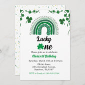 St Patrick's Day Einladung Kleeblatt (Vorne/Hinten)