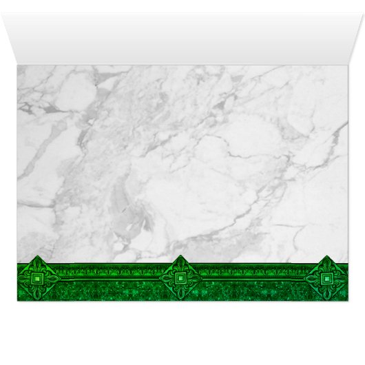 St. Patrick's Day Emerald Heart (Innenansicht Horizontal (Unten))