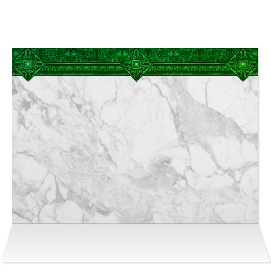 St. Patrick's Day Emerald Heart (Innenansicht Horizontal (Oben))
