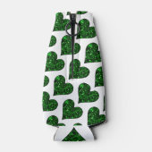 St. Patrick's Day Emerald Heart Flasche Cooler Flaschenkühler (Rückseite)