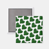 St. Patrick's Day Emerald Heart Magnet (Vorderseite/Rückseite)
