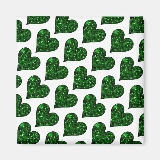 St. Patrick's Day Emerald Heart Magnet (Vorne)