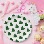 St. Patrick's Day Emerald Heart Pappteller (Party)