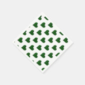 St. Patrick's Day Emerald Heart Serviette (Ecke)