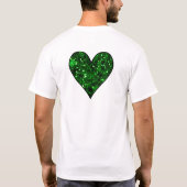 St. Patrick's Day Emerald Heart T-Shirt (Rückseite)