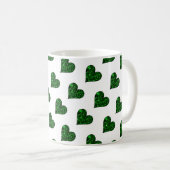 St. Patrick's Day Emerald Heart Tasse (VorderseiteRechts)