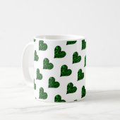 St. Patrick's Day Emerald Heart Tasse (Vorderseite Links)