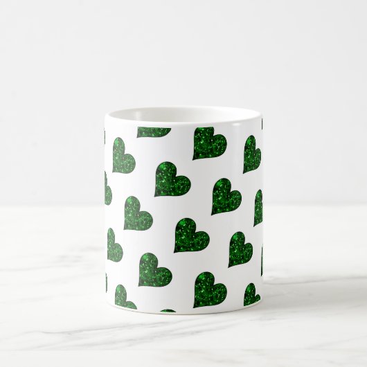 St. Patrick's Day Emerald Heart Tasse (Mittel)