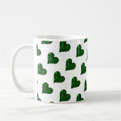 St. Patrick's Day Emerald Heart Tasse (Links)