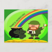 St. Patrick's Day End of Rainbow Postkarte (Vorderseite)
