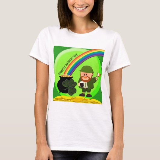 St. Patrick's Day End of Rainbow T - Shirt (Vorderseite)