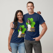 St Patrick's Day English Springer Spaniel Kleeblat T-Shirt (Unisex)