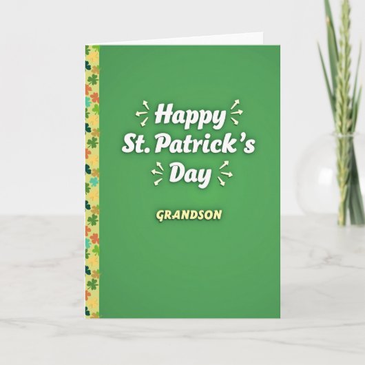 St. Patricks Day Enkelkarte Karte (Vorderseite)