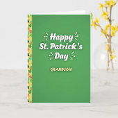 St. Patricks Day Enkelkarte Karte (Gelbe Blume)