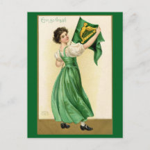 St. Patrick's Day Erin Go Bragh Vintage Dame