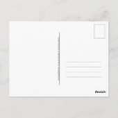 St. Patrick's Day Erin Go Vintage Lady Postkarte (Rückseite)