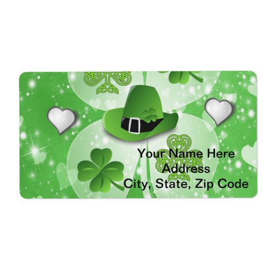 St. Patrick's Day Etiketten (Vorne)