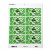 St. Patrick's Day Etiketten (Vorne)