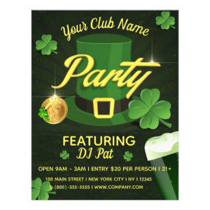 St. Patrick's Day Event Party Flyer