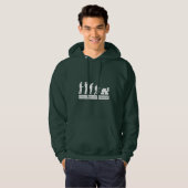 St. Patrick's Day Evolution des Trinkens Hoodie (Vorne ganz)