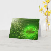 St. Patrick's Day - Explosion des Kleeblatts - Spa Karte (Gelbe Blume)