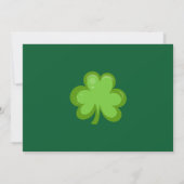 St. Patrick's Day Extravagant Sparkle Green Custom Einladung (Rückseite)