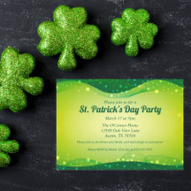 St. Patrick's Day Extravagant Sparkle Green Custom