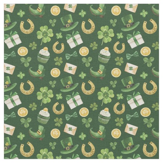 St Patricks Day Fabric Stoff (Nahaufnahme)
