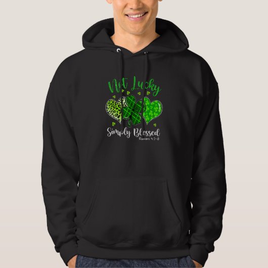 St Patricks Day Faith Christian Tee Not Lucky Simp (Vorderseite)
