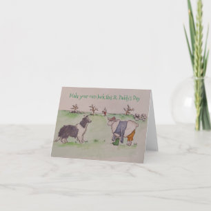 St. Patrick's Day Falted Grußkarte Karte