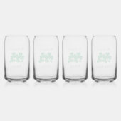 St Patrick's Day Family Personalisiertes Design Dosenglas (Hinten)