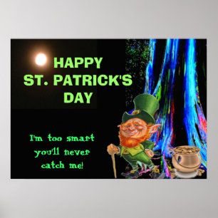 ST. PATRICK'S DAY, FANG MICH LEPRECHAUN Poster