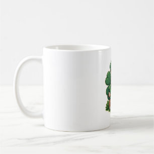 St Patricks Day Faultier Vintage Glücksklee Kunst  Kaffeetasse