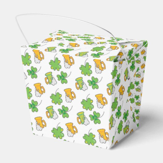 St. Patrick's Day Favor Box Geschenkschachtel (Rückseite)