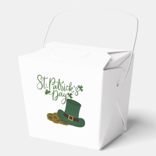 St. Patrick's Day Favor Box Geschenkschachtel (Vorderseite)