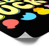 St Patricks Day Feeling Lucky Charm Irischer Kleeb Poster (Ecke)