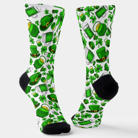 St. Patrick's Day-Feier Socken (Gewinkelt)