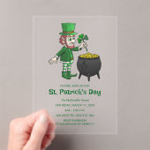 St. Patrick's Day feiern Acryleinladungen (Insitu (Handheld))