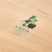 St. Patrick's Day feiern Acryleinladungen (Ablage )