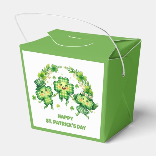 St. Patrick's Day feiern Geschenkschachtel (Rückseite)