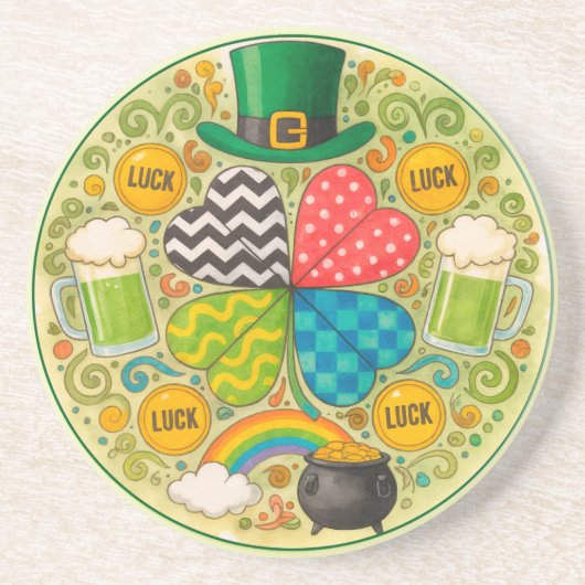 St. Patrick's Day feiern Getränkeuntersetzer (Vorne)