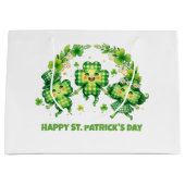 St. Patrick's Day feiern Große Geschenktüte (Vorderseite)