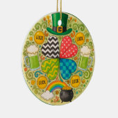 St. Patrick's Day feiern Keramik Ornament (Rechts)