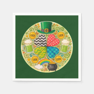 St. Patrick's Day feiern Serviette