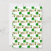 St. Patrick's Day Feierparty-Einladung Einladung (Rückseite)