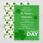 St. Patrick's Day Feierparty-Einladung Einladung (Vorne/Hinten)