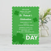 St. Patrick's Day Feierparty-Einladung Einladung (Stehend Vorderseite)