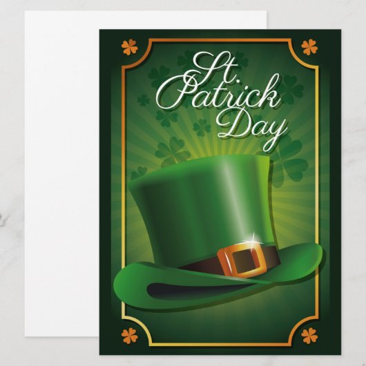 St. Patrick's Day Feiertagskarte (Vorne/Hinten)