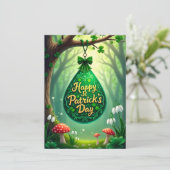 St. Patrick's Day Feiertagskarte (Stehend Vorderseite)