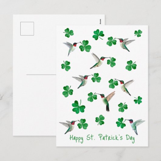 St. Patrick's Day Feiertagspostkarte (Vorne/Hinten)